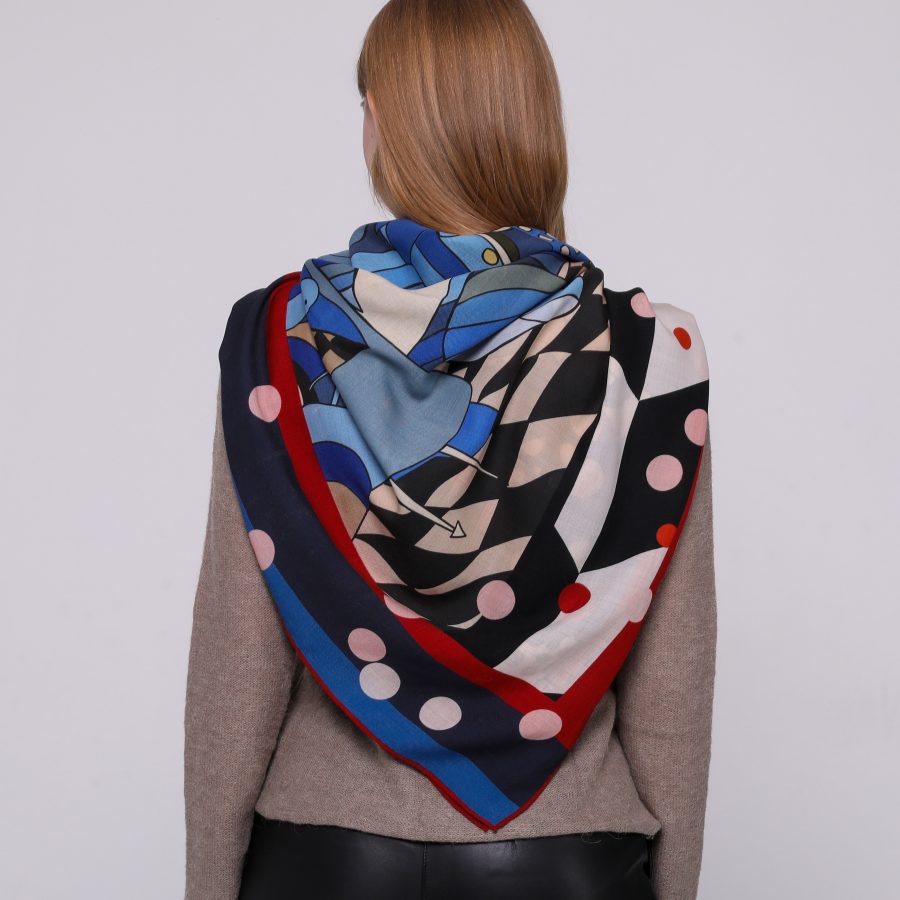 STUDIO54 | Wool | Blue - Cherry - Navy