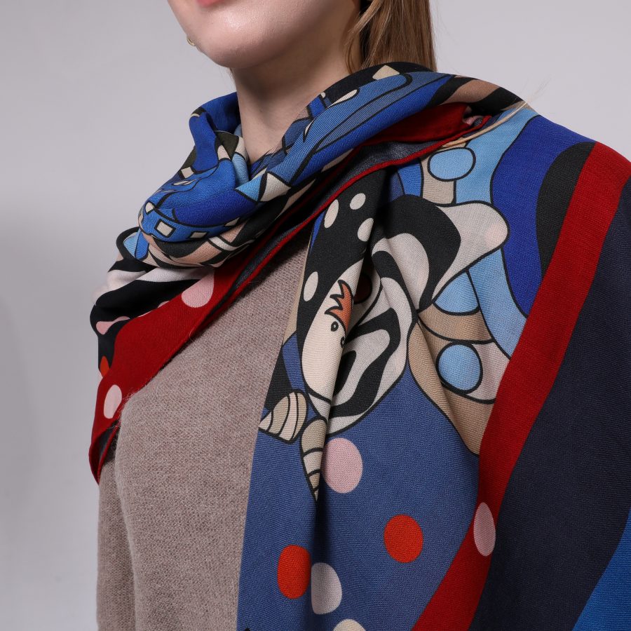 STUDIO54 | Wool | Blue - Cherry - Navy