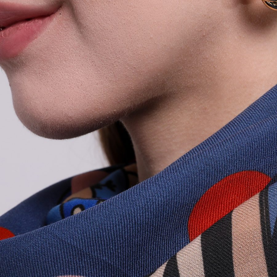 STUDIO54 | Wool | Blue - Cherry - Navy