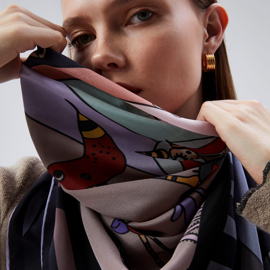 BE A MERMAID | Silk Standard | BLUE
