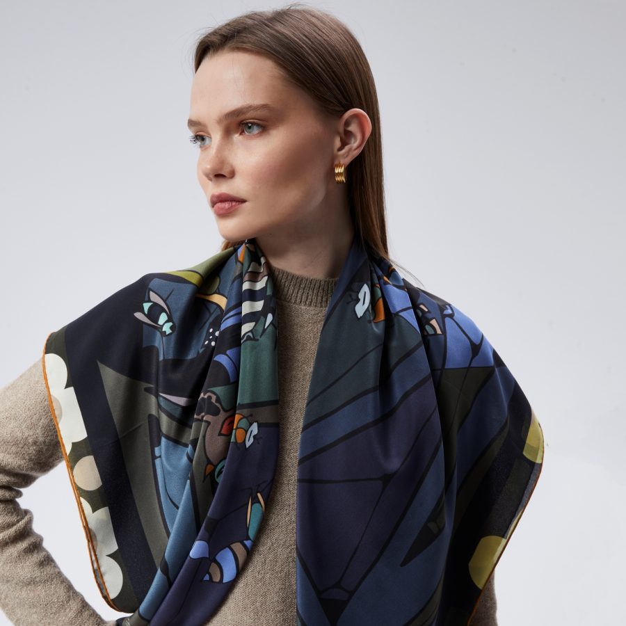 TRIO | Silk Standard | NAVY/GREEN