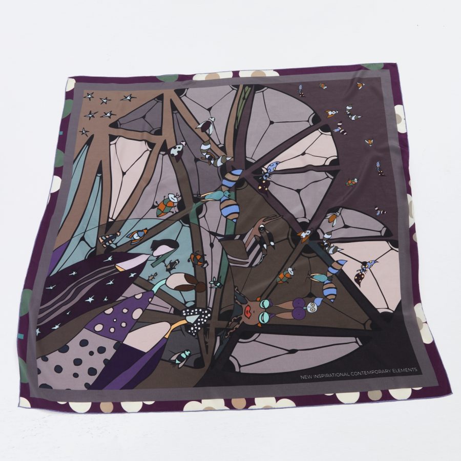 TRIO | Silk Standard | PURPLE/TAUPE