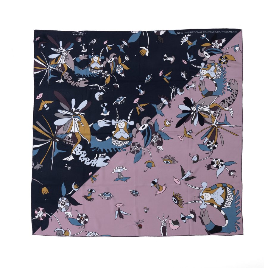 EQUINOX | Silk Standard | PINK/NAVY
