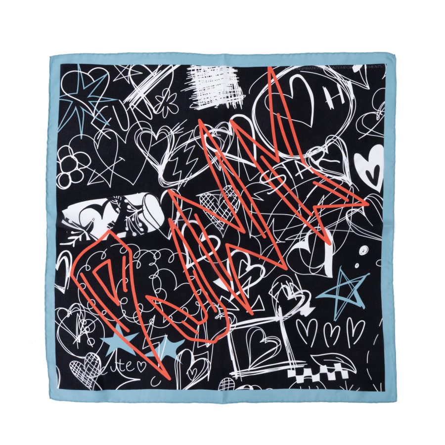 EPIC LOVE | Silk Mini | BLACK/TURQUOISE